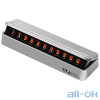 Тимчасова карта парковки (автовізитка) Xiaomi BCASE TITA Silver GTT4192RT